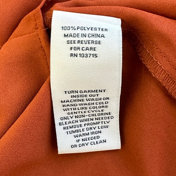 NWT Nanette Lepore Smocked Cuff Split Neck Blouse size Xl - Picture 6 of 9